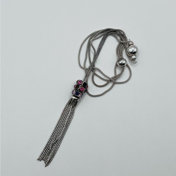 Swarovski Cham Crystal Necklace 925 Sterling Silver - Picture 5 of 6